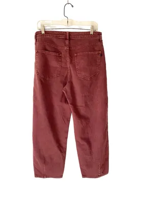 Pilcro The Breaker Relaxed Fit Burgundy Jeans size 29 thumbnail 6