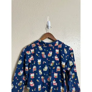 Bedhead Pajamas Autumn Owls Classic Stretch Jersey Pajama Set Womans XS thumbnail 6