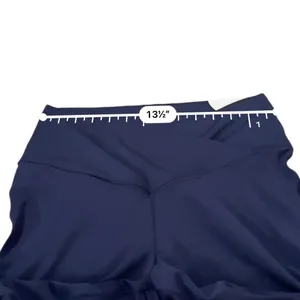 Offline By Aerie Real Me Crossover Super Flare Leggings in Navy Sz‎ XL Short NEW thumbnail 9