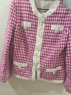 Leslie Fay Suit Pink Vintage Blazer thumbnail 3