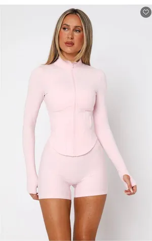 White Fox Boutique Zip-Up Sweater thumbnail 1