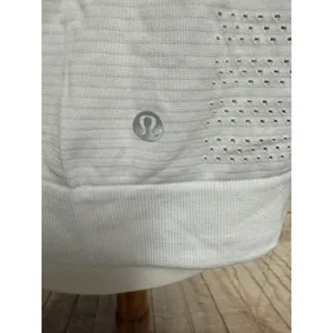 Lululemon Swiftly‎ Breathe Long Sleeve Top Womens 10 White Relaxed Fit Athletic thumbnail 4