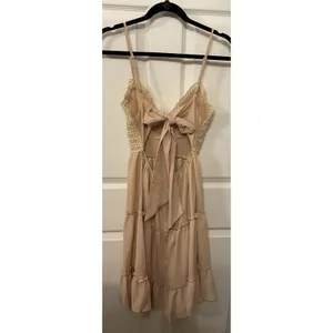 Unbranded Free People Styled Cream Lace Tiered Boho Babydoll Dress Cottagecore,S thumbnail 7