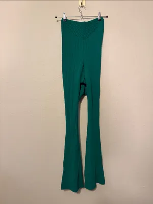 Manière De Voir Knitted Cutout Jumpsuit Green Catsuit Bodycon Size XS NWT thumbnail 8