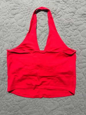Hollister Red Halter Top thumbnail 4