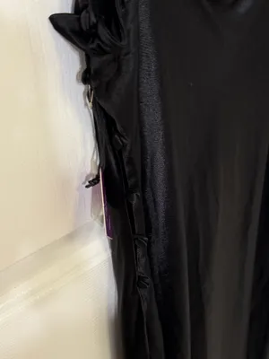 Forever 21 Cowl Neck Slip Dress Satin Black thumbnail 4