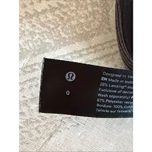 Lululemon Ribbed Softstreme Cropped Tank Gray Black Size 0 V-Neck Peach Fuzz thumbnail 5