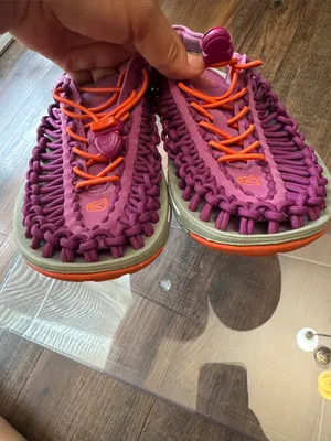 Keen Woven Sport Sandals in Pink and Orange thumbnail 11