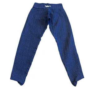 Booty by Brabants Dark Blue Two Piece Workout Set Bra Top Leggings One Size thumbnail 10
