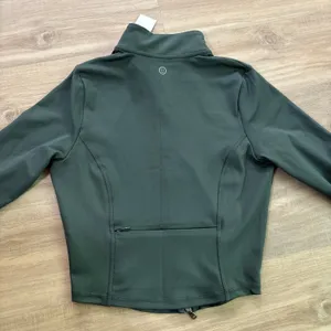 NWT Gilly Hicks Hollister Cropped Workout Athletic Full Zip Jacket Green Small thumbnail 4
