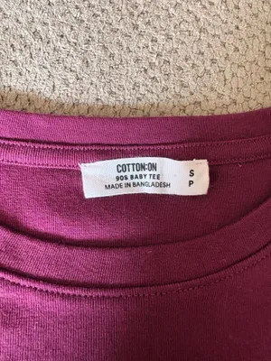 Plum cotton on 90s tee  thumbnail 3