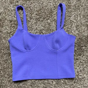 ZARA Textured Corset Crop Top thumbnail 1