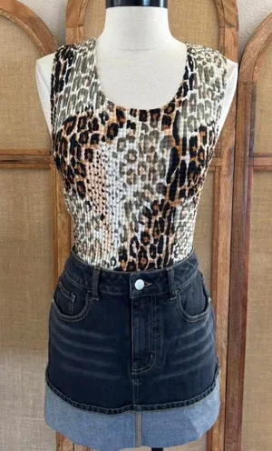 Vintage Nicola Leopard Print Tank Top thumbnail 1