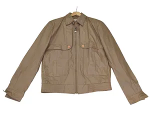 Schott Sportswear Genuine Leather Bomber Jacket‎ Womens Size 40 Brown thumbnail 1