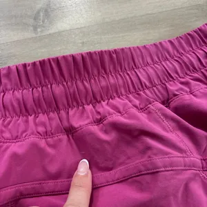 Lululemon Track That Mid-Rise Lined Short 5" Pink Lychee Women Size 14 thumbnail 5