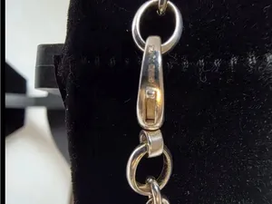 Authentic GUCCI Made In Italy 925 Sterling Silver Double Logo Necklace with Box thumbnail 8