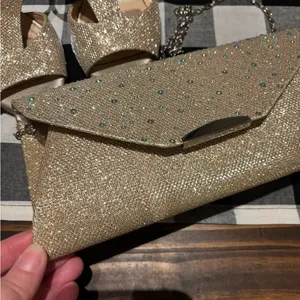 Gold Glitter Heels and Clutch Set 7 thumbnail 2