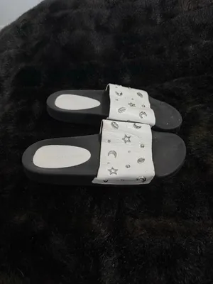 Rebecca Minkoff Leather Slides astrology sun moon seeing eye sandals 10 thumbnail 3