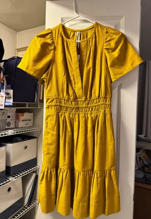 Yellow Anthropologie Dress thumbnail 1