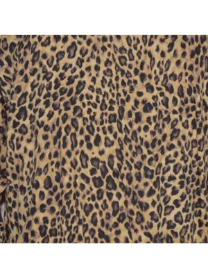 Lauren Ralph Lauren Leopard Print Night Sleep Shirt Size M Pajama 100% Cotton thumbnail 7