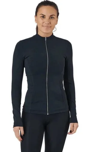 Nike Yoga Luxe Dri-FIT Women's Full-Zip Jacket Black Sz Large thumbnail 1
