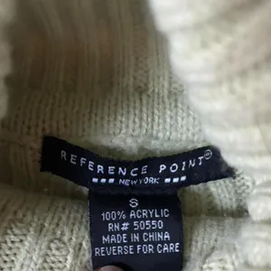Reference Point Vintage Y2K Cable Knit Green Turtleneck Sweater thumbnail 6