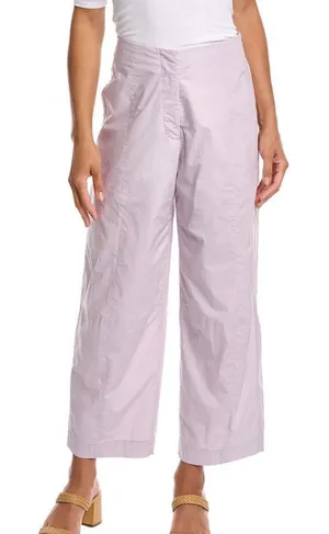 ATM Anthony Thomas Melillo Poplin Wide Leg Crop Pants Purple Women’s 12 thumbnail 1