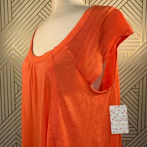 Free People Keep it Casual Tee‎ in Coral Coast thumbnail 6