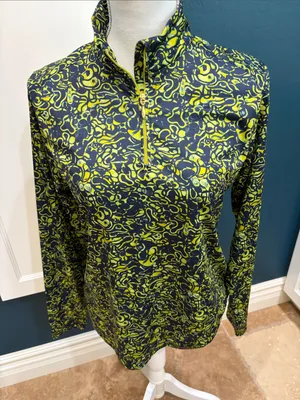 Greg Norman long sleeve quarter zip shirt thumbnail 1