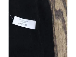 NWT On 34th Brushed Solid Blanket Wrap Scarf Oversized MO9742504 Black thumbnail 3