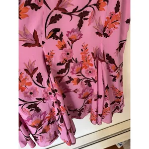 NWOT Chelsea 28 Annie Floral Print Ruffle Midi Dress Purple Size Medium thumbnail 6