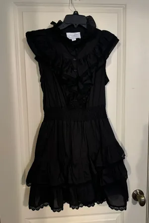 rochelle behrens the shirt by black ruffle dress thumbnail 1