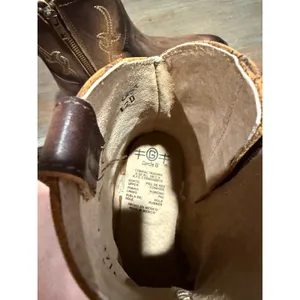 Circle G Tobacco Embroidered Western Ankle Booties Round Toe New 7 Boho‎ thumbnail 10