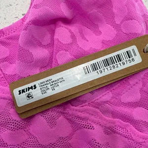 SKIMS Logo Mesh Lace Triangle Bralette - Lotus $38 XS nwt thumbnail 4