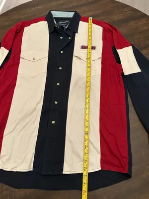 Vintage Wrangler Western Shirts Mens Large Pearl Snap thumbnail 6