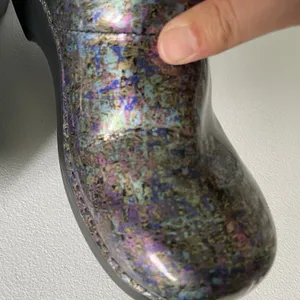 Dansko Slip-On Clogs Shiny Purple Blue Pattern Medical Nurse Women's Size 40 thumbnail 9