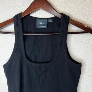 Maeve | Anthropologie Black Ribbed Tank Top WOMENS SMALL thumbnail 2