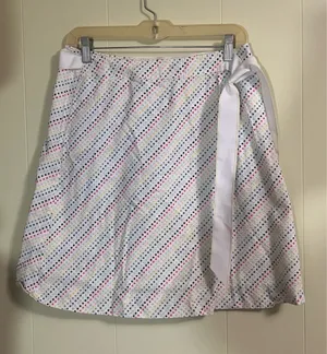 Lilly Pulitzer Multicolor Polka Dot Wrap Tie Waist A-Line Lined Skirt size6 thumbnail 1
