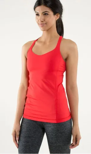 LULULEMON Free To Be Tank in Love Red colorway Size 6 thumbnail 1