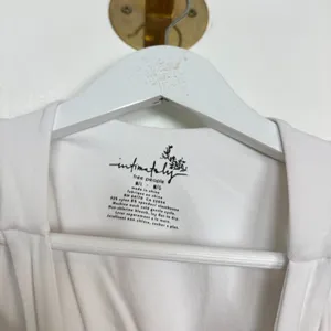 Free People Clean Lines Crop Tank in White Size Medium/Large thumbnail 7