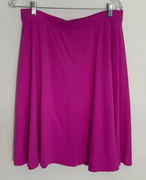 Adrienne Vittadini Pink A line‎ skirt size large thumbnail 1