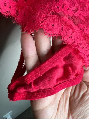 Victoria’s Secret Red Unlined Lace And Mesh Harness Lingerie thumbnail 4