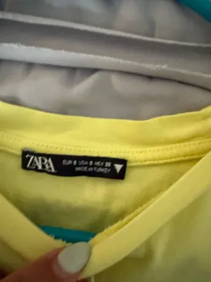 Yellow Ruffle ZARA Top thumbnail 3
