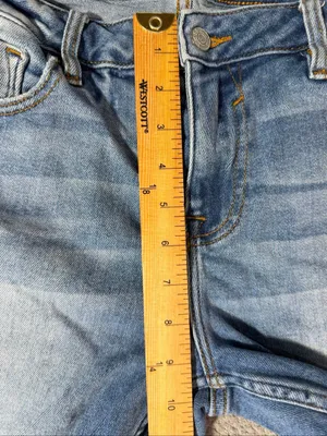 VIGOSS Thompson Tomboy Jeans Sz 31 Light Wash Slim Straight Leg Mid Rise Stretch thumbnail 4