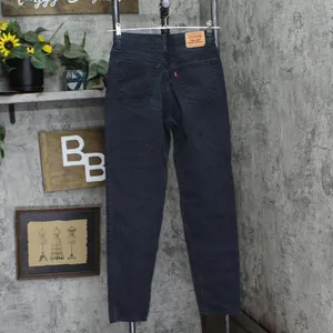 Levi's Womens Y2K Vintage 512 Classic Slim Taper Jeans Black Multi 8 Long thumbnail 2