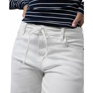 AE Long Stretch Barrel Jean American Eagle NWT Cool White 16L thumbnail 4