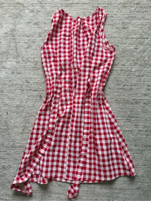 SHEIN Red and White Gingham Sleeveless Mini Dress (Size Small) thumbnail 4