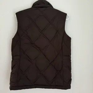 Land’s End Espresso Brown Quilted Puffer Vest Jacket Zip Up Women’s Size XS 2 4 thumbnail 7