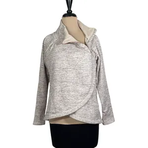 Athleta Cozy Karma Asymmetrical Zip Pullover Small thumbnail 2