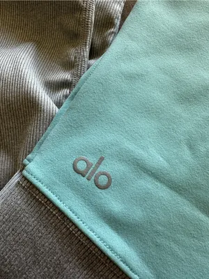 ALO YOGA High Waisted Goddess Legging in Blue Quartz Dove Grey Heather Sz. XXS thumbnail 7